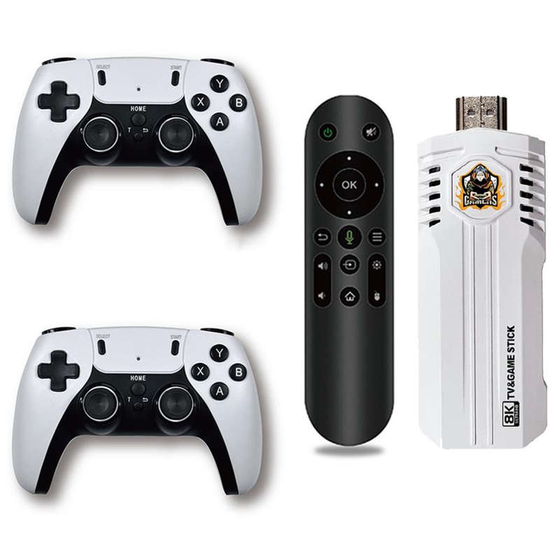 K8 Pro 8K Ultra HD TV Dual Controller Game Console 40000+ Built-in Games TV Stick TV Box