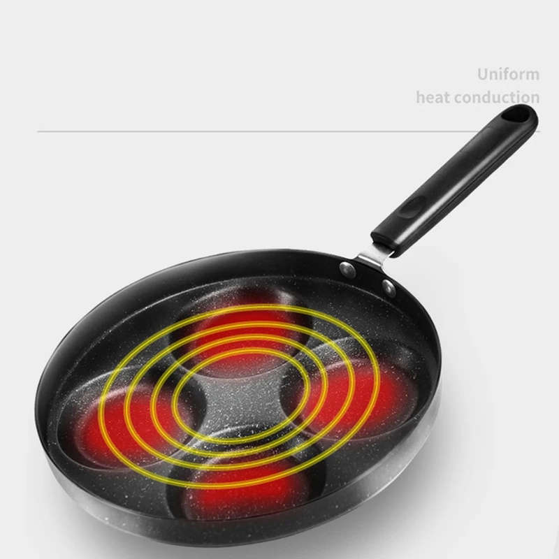 4 Hole Design Non Stick Frying Pan