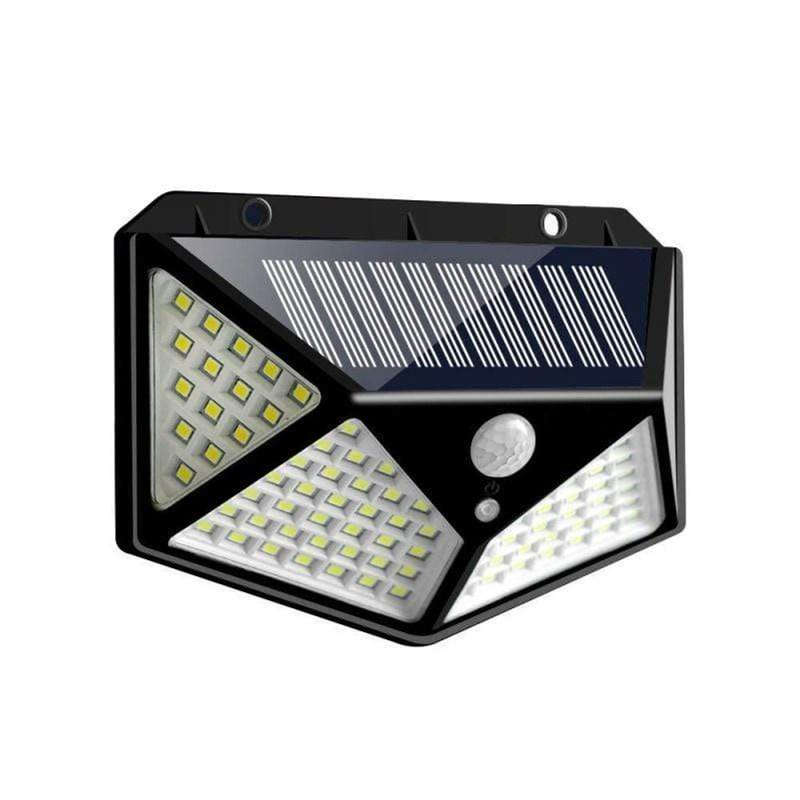 100 LED Solar Powered Wall Lamp with Motion Sensor with Built in Li-ion Battery
