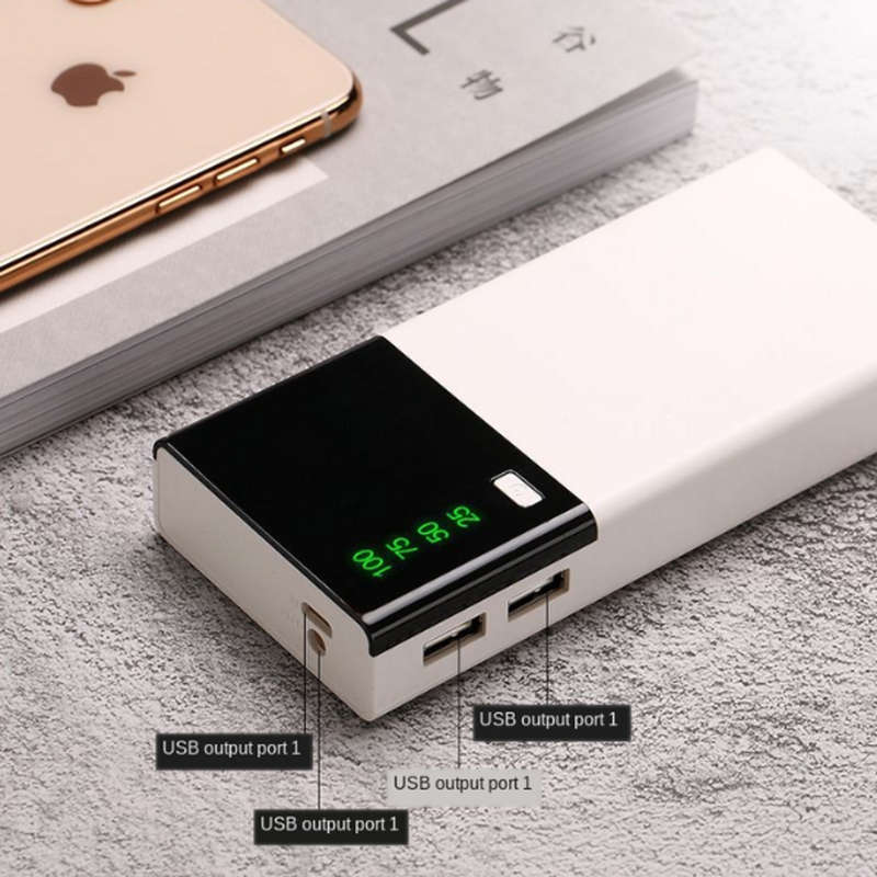 Power Bank 28600mAh Smart Powerbank with LED