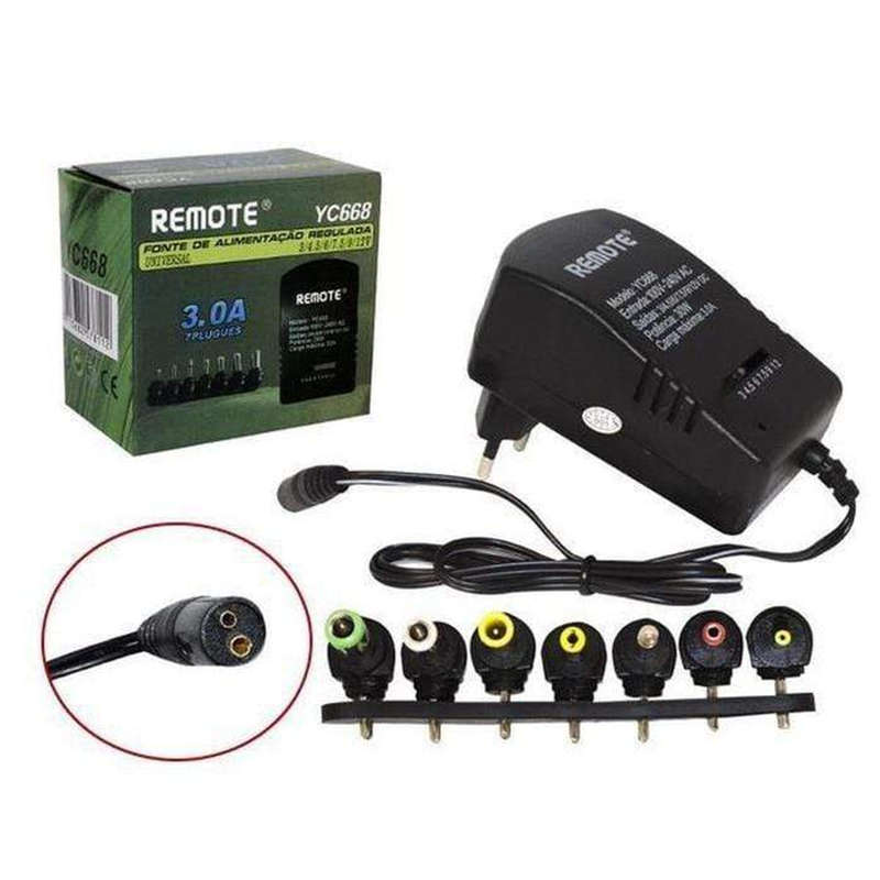 Bulk From 6//Fonte-Universal-Regulada-6-Plugs-3V-4.5V-5V-6V-7.5V-9V-12V-YC668