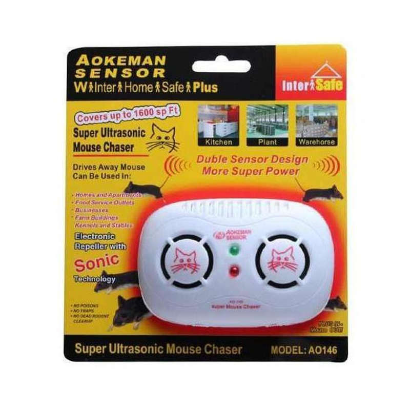 Double Sensor Ultrasonic Rodent Chaser