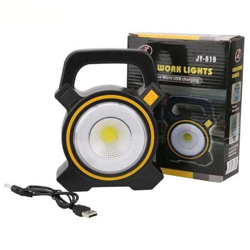 COB Work Light With USB Charging - Powerbank with Internal Lithium Battery Rechargeable