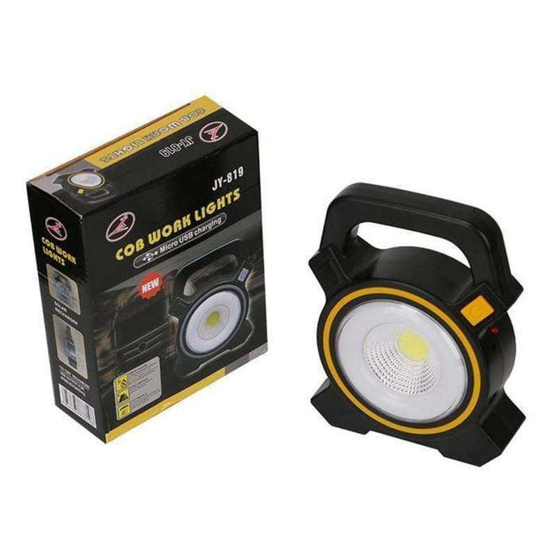 COB Work Light With USB Charging - Powerbank with Internal Lithium Battery Rechargeable