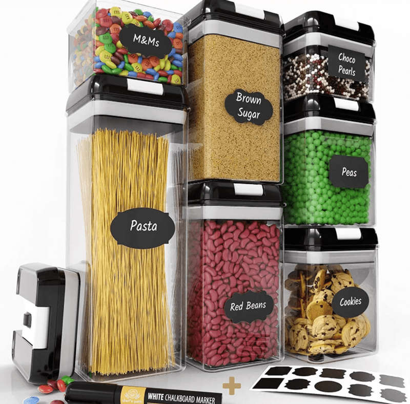7 Pieces food storage containers set