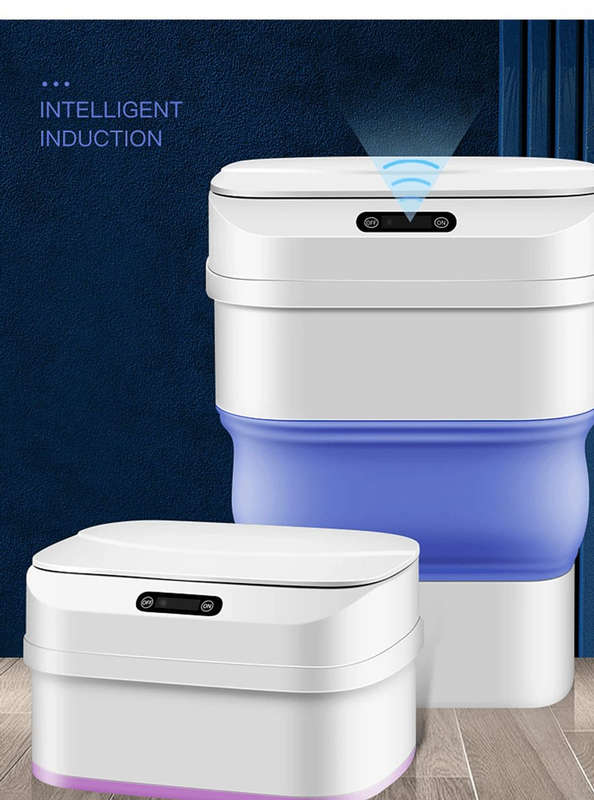 Smart Sensor Foldable Sensor Trash Can Dust Bin 17.5L Trash Bin Recycle Bin
