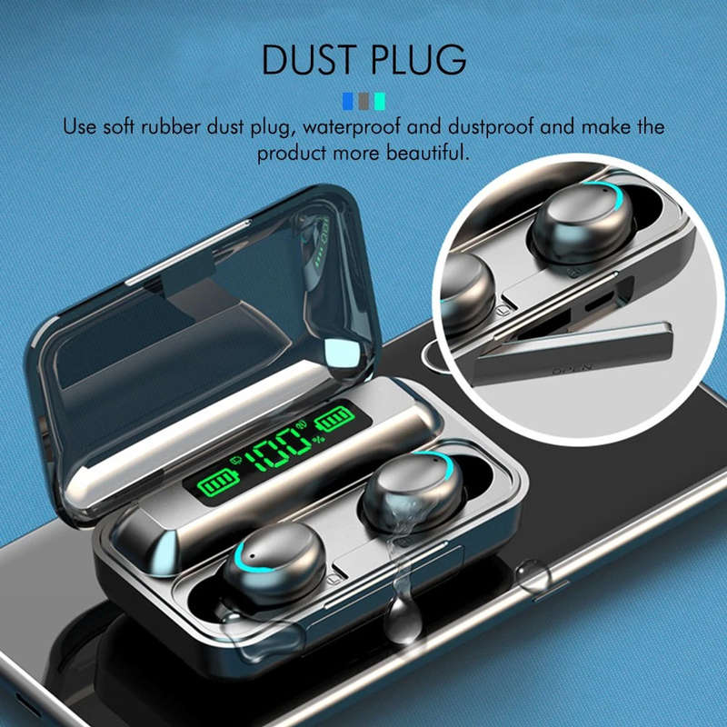 F9-5 True Wireless Earbuds With Power Bank