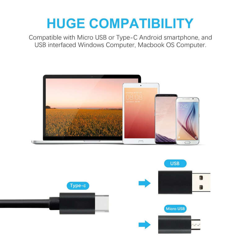 Endoscope Type-C, IP67 Endoscope Camera for Mobile with 3.5m Cable View on Cellphone Screen