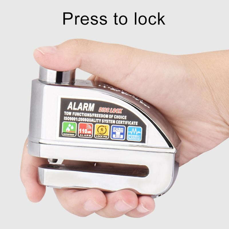 Crazy R1 Start! Alarm Brake Disc Lock 110dB - Waterproof