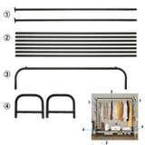 Clothing Rail with Shoe Rack