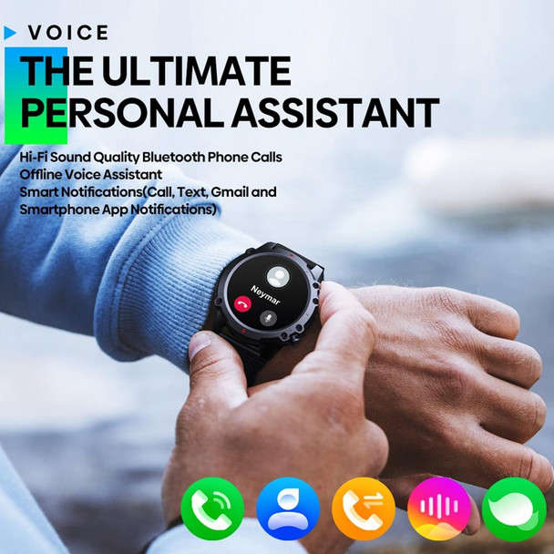Zeblaze Vibe 7 Lite 1.47 inch IPS Screen 3 ATM IP69K Waterproof Smart Watch, Support Voice Call / Health Monitoring (Orange)