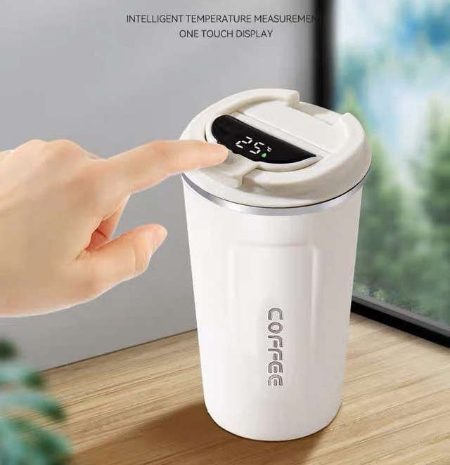 LED Vacuum Insulated Coffee Mug