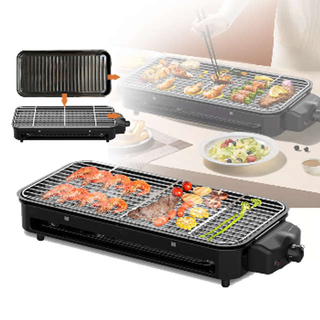 Sokany 2 In 1 Electric Barbecue Grill - 1500W