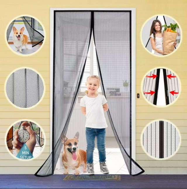 Magnetic Mesh Screen Door - Keep Bugs Out, Let Fresh Air In
