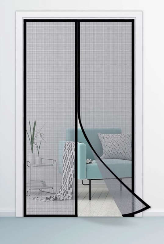 Magnetic Mesh Screen Door - Keep Bugs Out, Let Fresh Air In