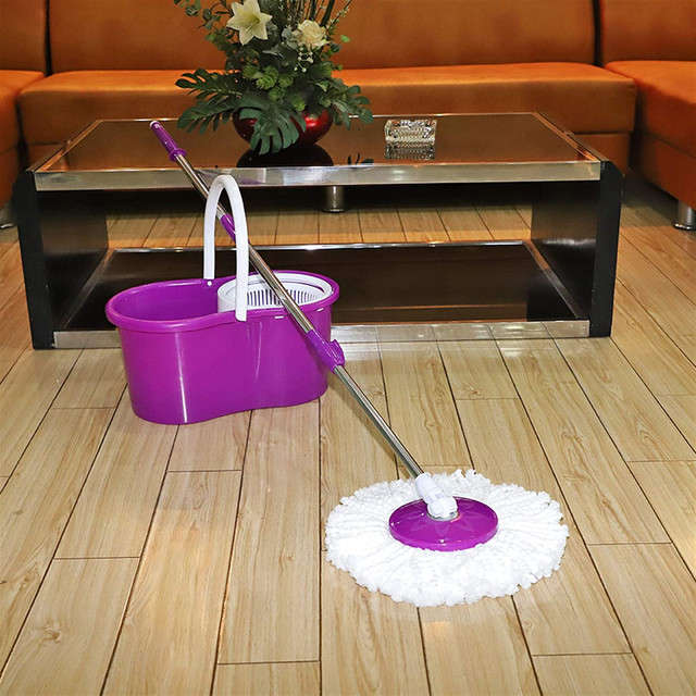 360° Microfibre Spin Mop Set with Washable Mop Head