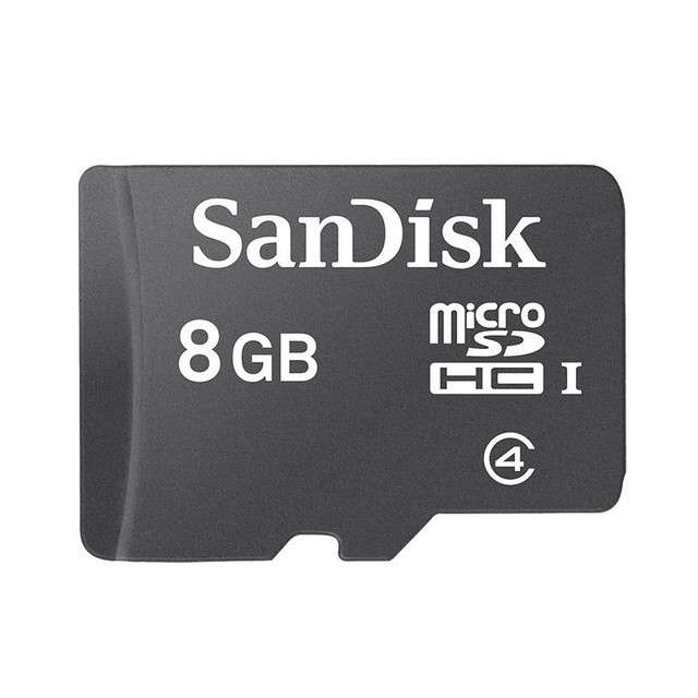 Sandisk 8GB MicroSDHC Memory Card with SD Adapter