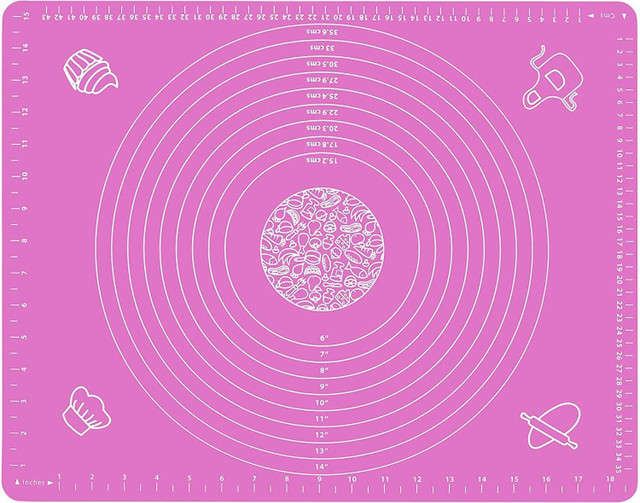 Non-Stick Silicone Baking Mat with Measurements - 50x40cm