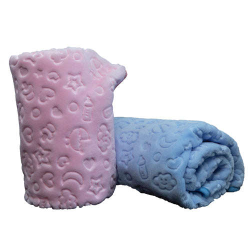 Blankets - Sesli Mink Embossed Baby Blanket - Beige