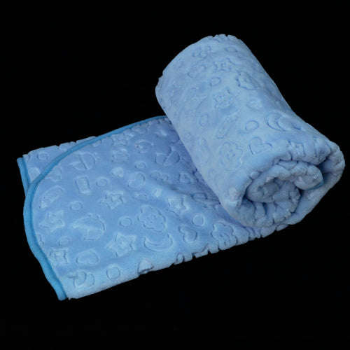 Blankets - Sesli Mink Embossed Baby Blanket - Beige