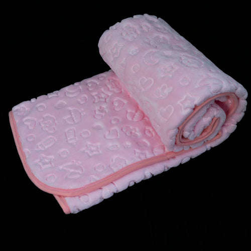 Blankets - Sesli Mink Embossed Baby Blanket - Beige