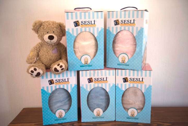 Blankets - Sesli Mink Embossed Baby Blanket - Beige