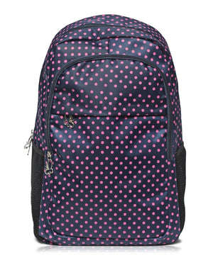 Polka Dot Backpack - Navy