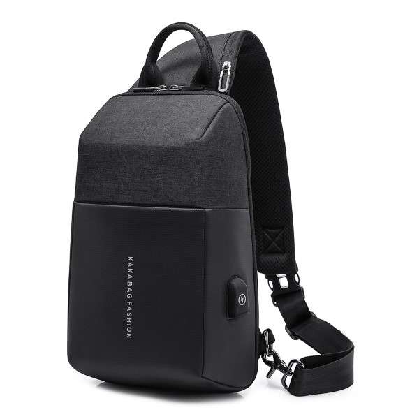 KAKA 851 SLING BAG, CROSSBODY SHOULDER BAGS WITH USB CHARGING PORT