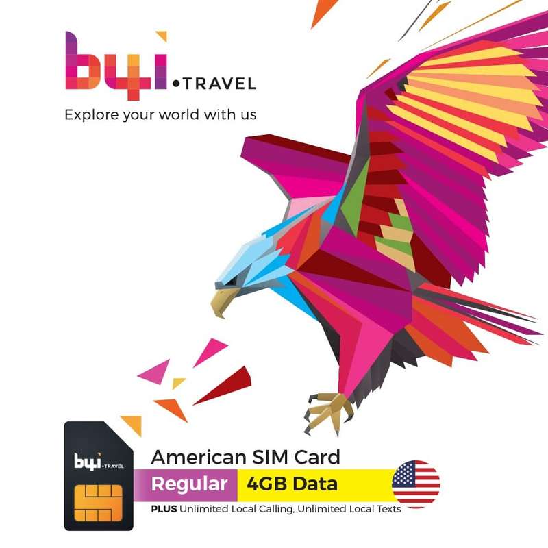 B4I.TRAVEL American Travel SIM Card - Regular