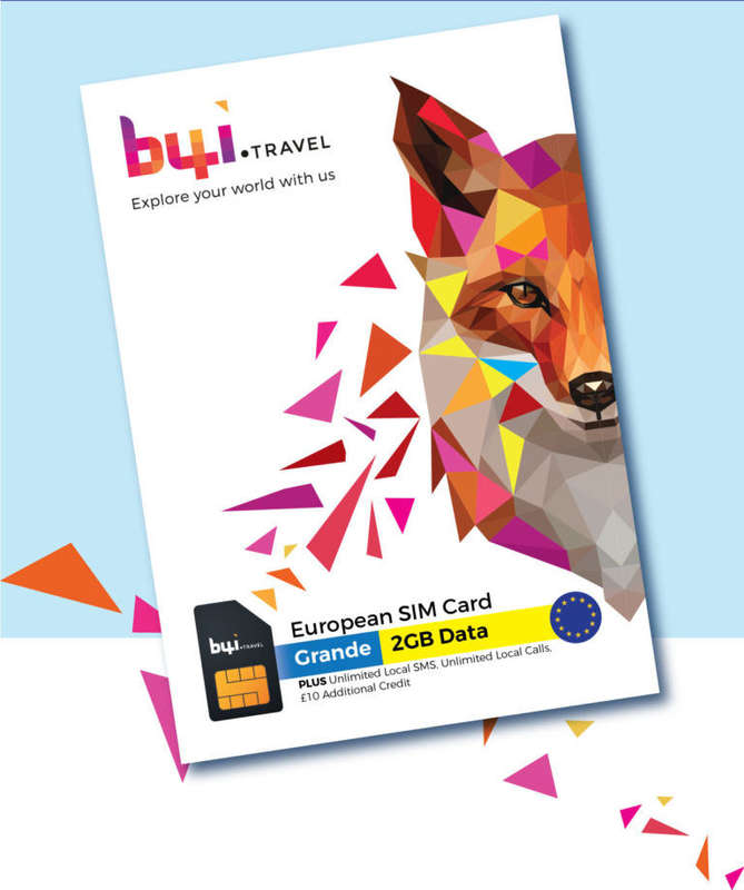 B4I.TRAVEL European Travel SIM Card - Grande