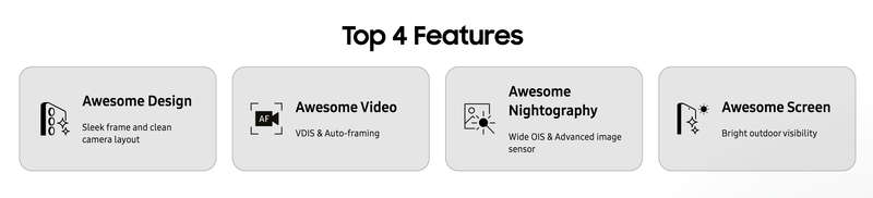 Galaxy A54 5G Key Features