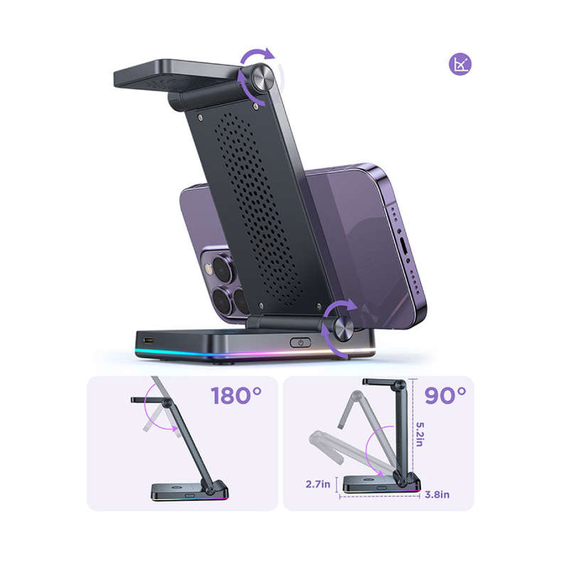 JOYROOM 3-in-1 Foldable Wireless Charging Station