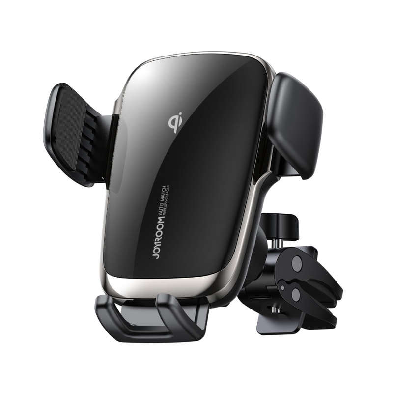 JOYROOM Electric Auto Clamping Wireless Car Phone Holder (with Car Vent Clip)