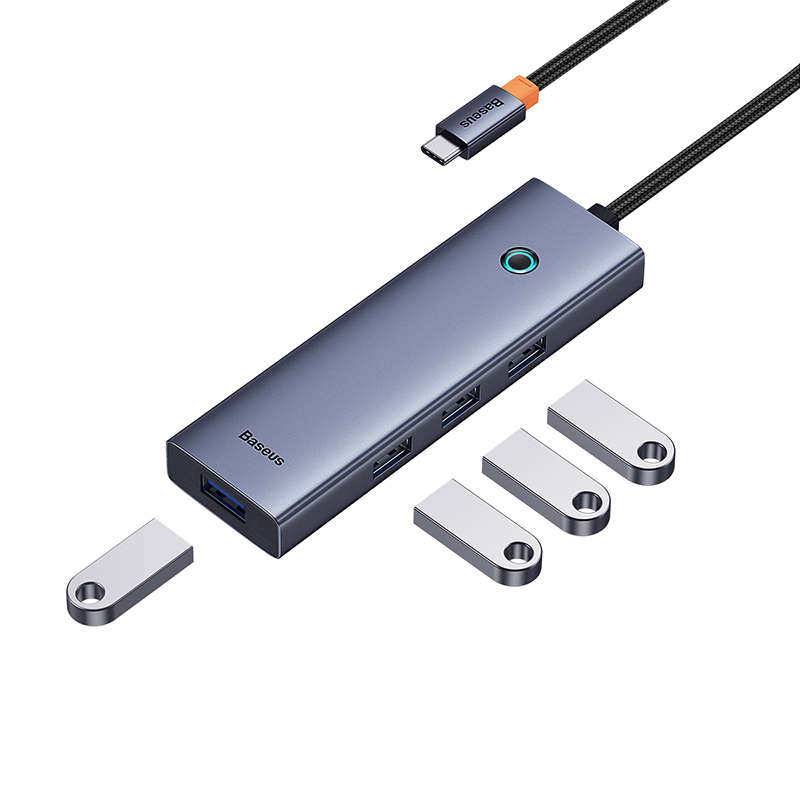 BASEUS Flite Series Type C to 4-Port USB 3.0 Smart HUB