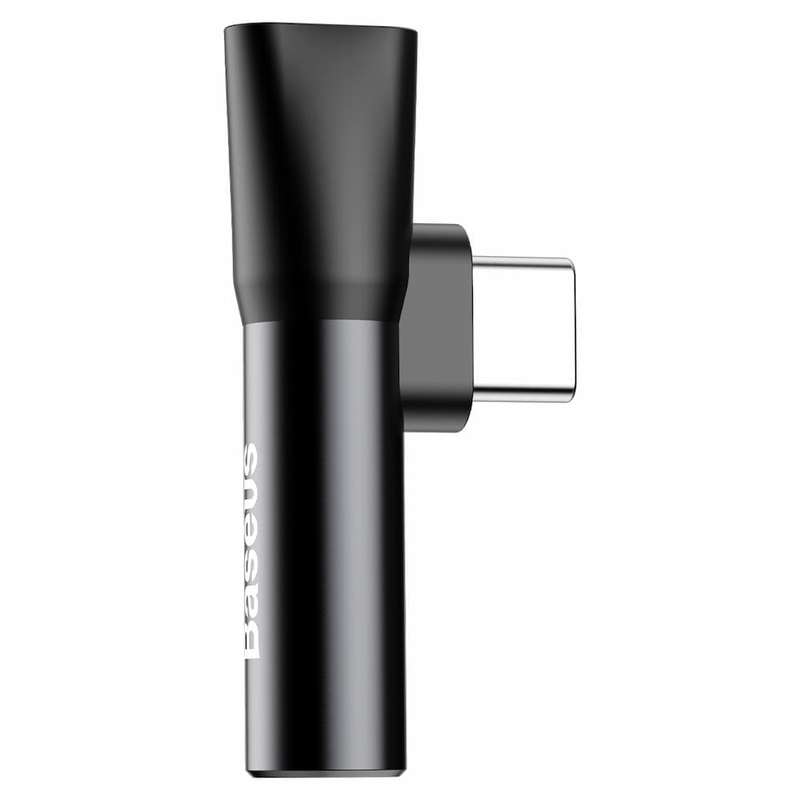 BASEUS L41 Type-C to Type-C and 3.5mm Female Audio and Charge Adapter
