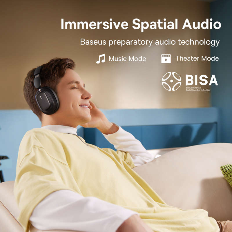 BASEUS H1i Bowie Noise-Cancellation Wireless Headphones