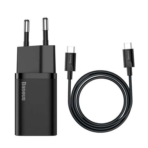 BASEUS Super Si 20W Quick Charger with 1M Type-C to Type-C Cable