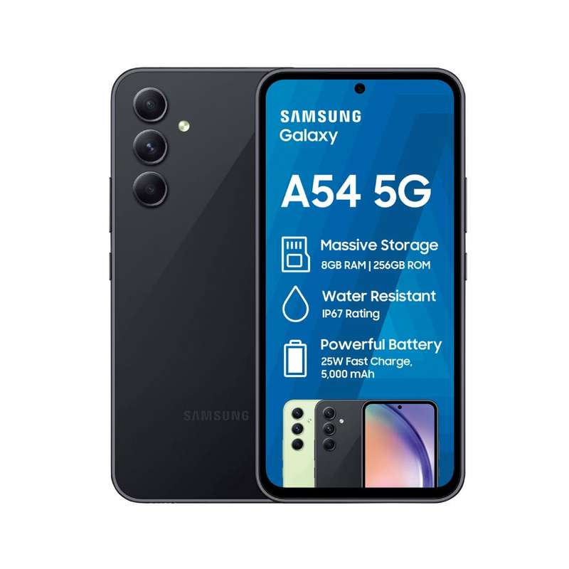 (Trade in) Samsung A54 Black 5G 256GB DS (V33I27AEHB) @ R498