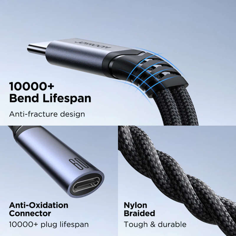 Joyroom SY-C03 - Audio Adapter Infographic 4 - Nylo Braided 