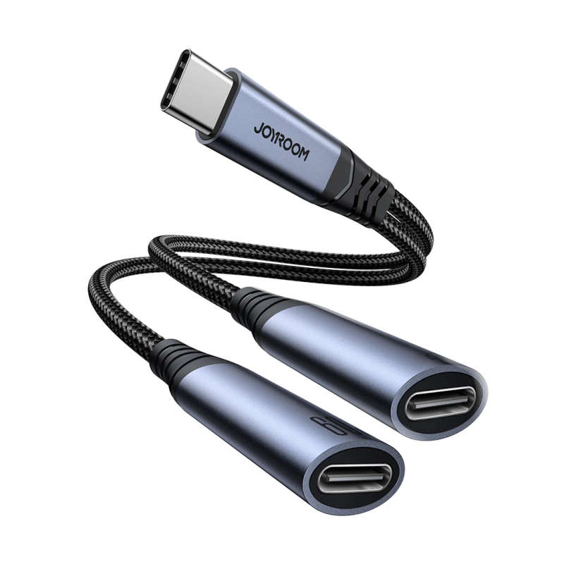 JOYROOM SY-C03 Audio-Transfer Series 2-in-1 Audio Adapter (Type-C to Dual Type-C)