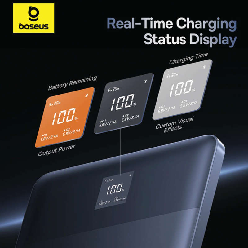 BASEUS Blade 2 65W 12000 mAh Power Bank - Intelligent Edition
