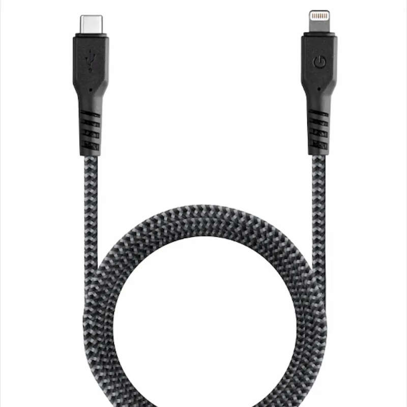 ENERGEA FibreTough Anti-Microbial USB-C to MFI Lightning Cable 1.5M