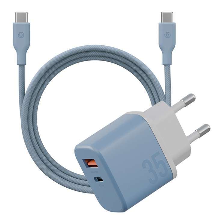BAZIC GOPORT 35W Volex Charger Kit (USB + USB-C Ports) with USB-C Cable