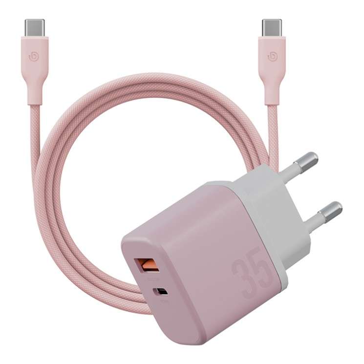 BAZIC GOPORT 35W Volex Charger Kit (USB + USB-C Ports) with USB-C Cable
