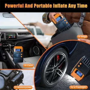 4 in 1 Multifunctional Air Pump  Charge & Jump Start Solution