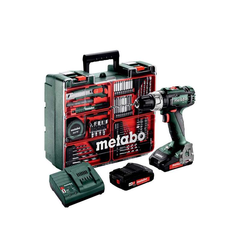 Metabo SB 18 L SET (602317870) Cordless Hammer Drill (including 18V 2X2AH LI-ION batteries and charg