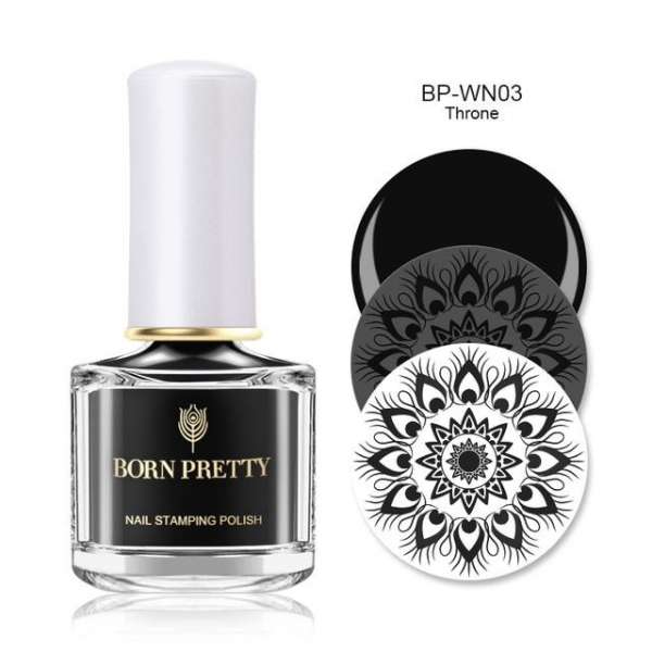 Black Stamping Polish