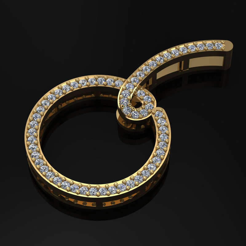 Cherry of Life with Gallery Yellow-Gold
