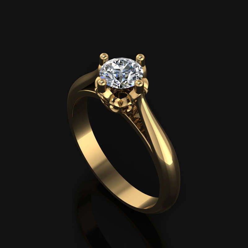 Cherry Ring Yellow-Gold