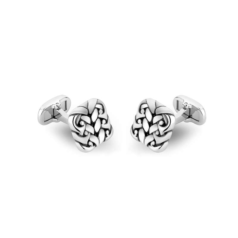 Stainless steel detailed cufflinks ARZ-Steel